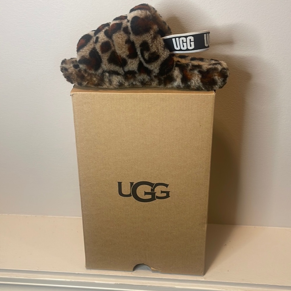 UGG Leopard “Fluff Yea” Shipped in Box.